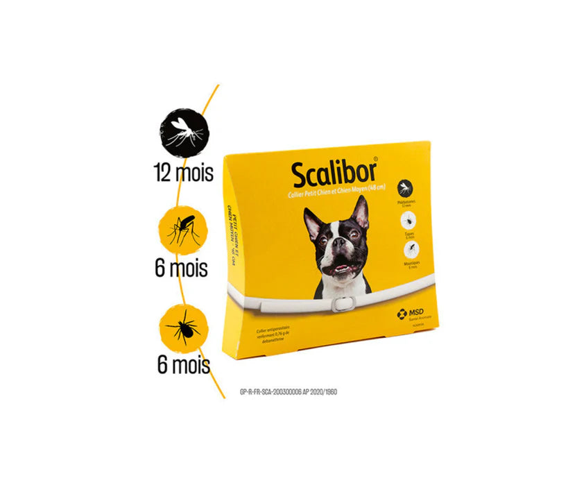 2 Colliers Scalibor antiparasitaire grand chiens 65cm