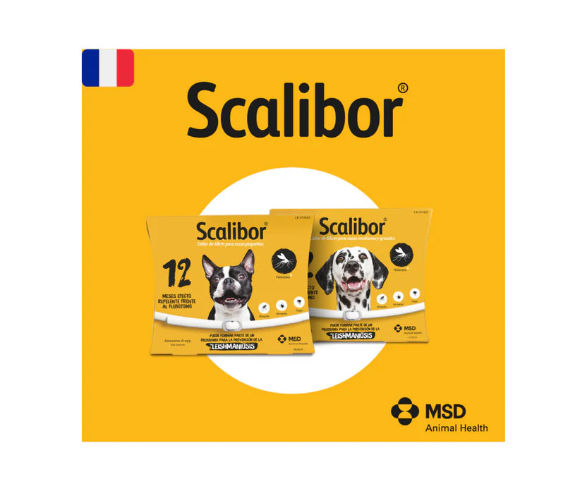 2 Colliers Scalibor antiparasitaire grand chiens 65cm