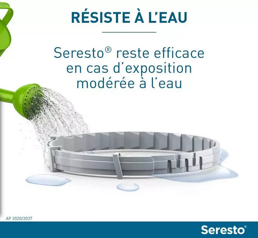 2 Colliers Seresto anti-puce-tique et Antiparasitaire grand Chien+8kg Lot de 2PCS