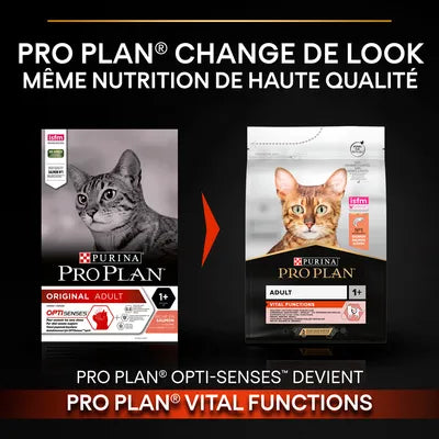 10 kg PURINA PRO PLAN Adult Vital Functions au saumon pour chat (4 variantes)