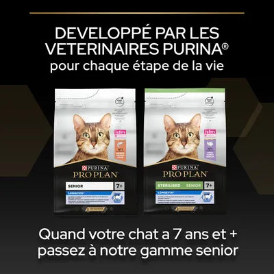 10 kg PURINA PRO PLAN Adult Vital Functions au saumon pour chat (4 variantes)