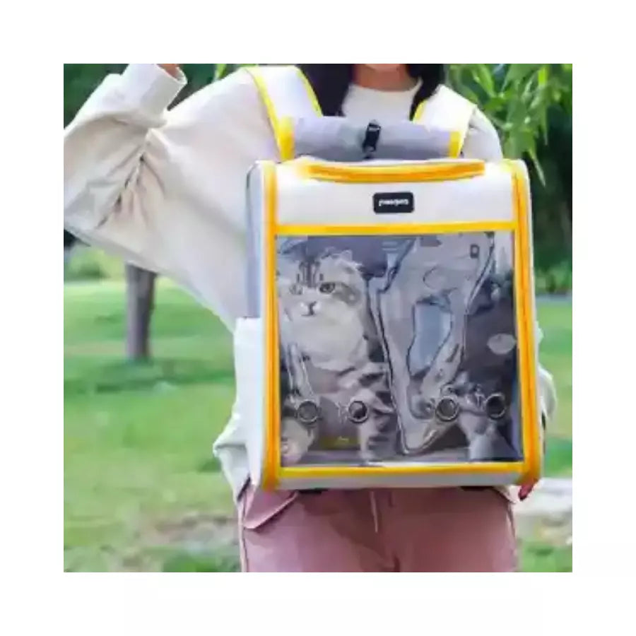 Sac à dos pour chat transparent