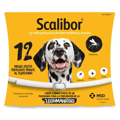 2 Colliers Scalibor antiparasitaire grand chiens 65cm